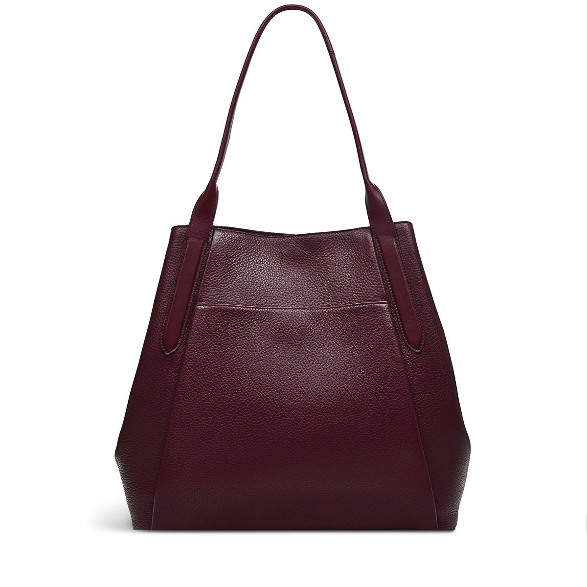 Large Open Top Tote Dark Cherry - RUTHERFORD & Co