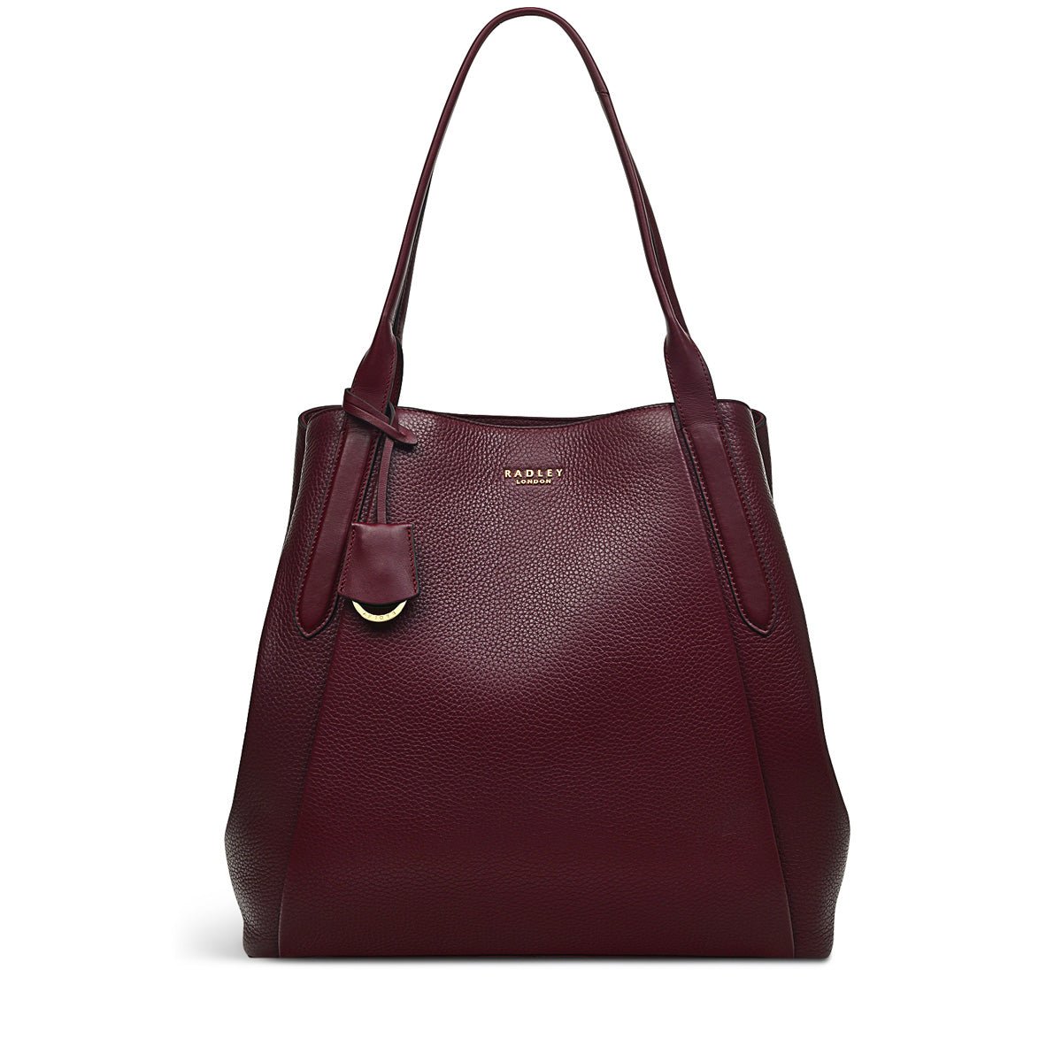Large Open Top Tote Dark Cherry - RUTHERFORD & Co