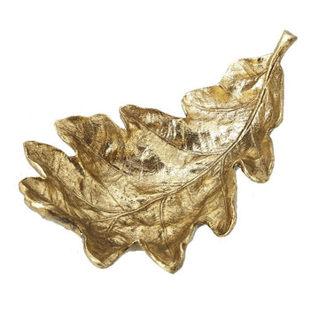 Large Resin Gold Leaf Decoration - RUTHERFORD & Co