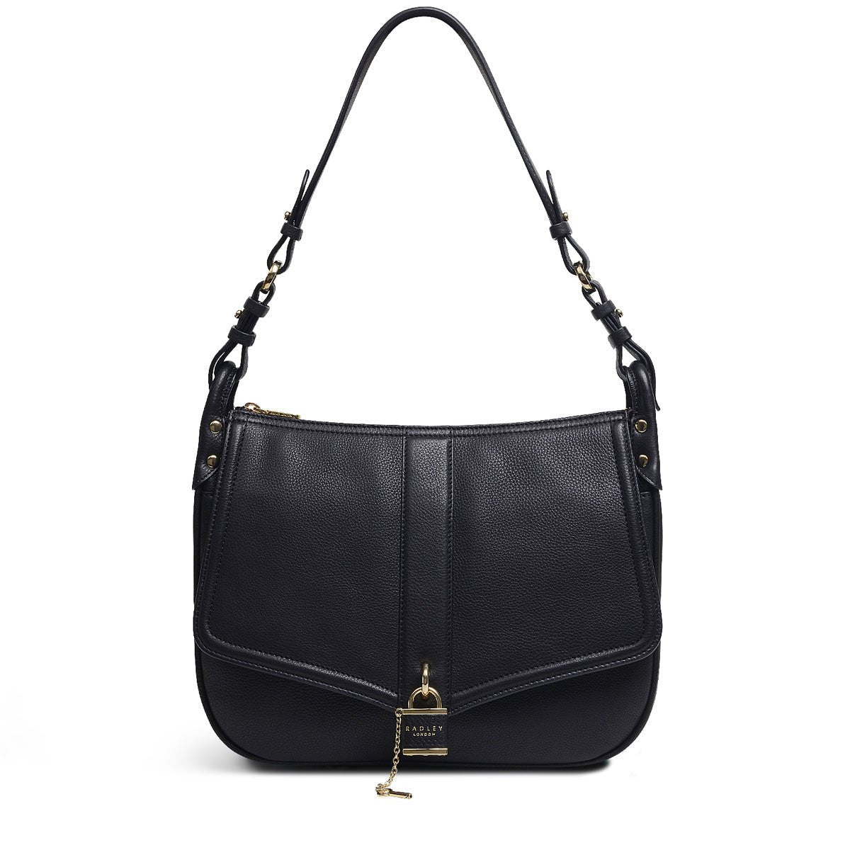 Large Ziptop Shoulder Black - RUTHERFORD & Co
