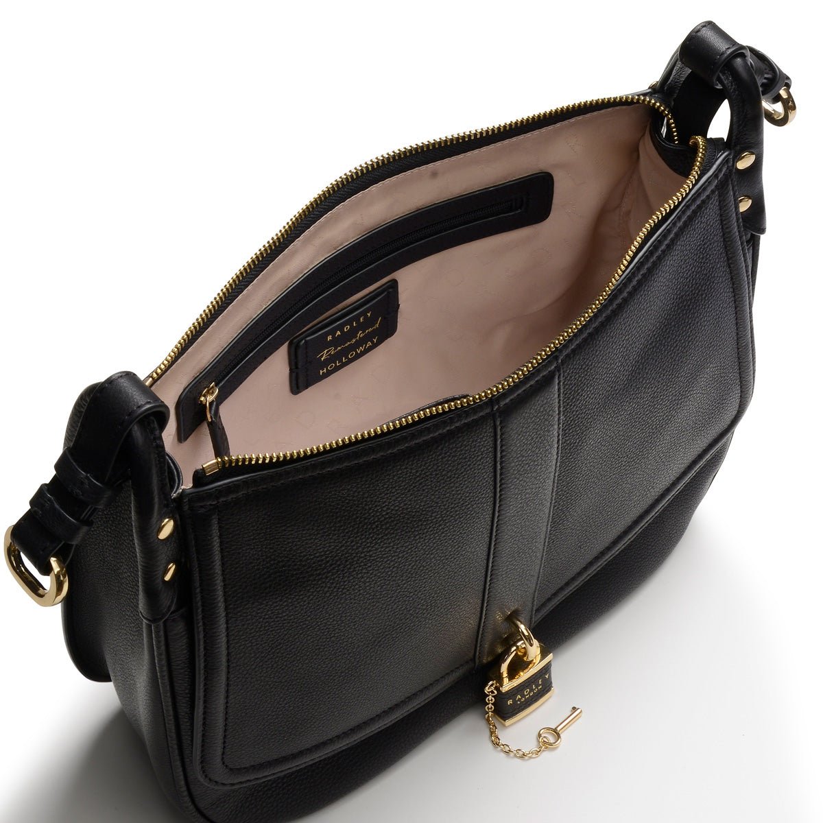 Large Ziptop Shoulder Black - RUTHERFORD & Co