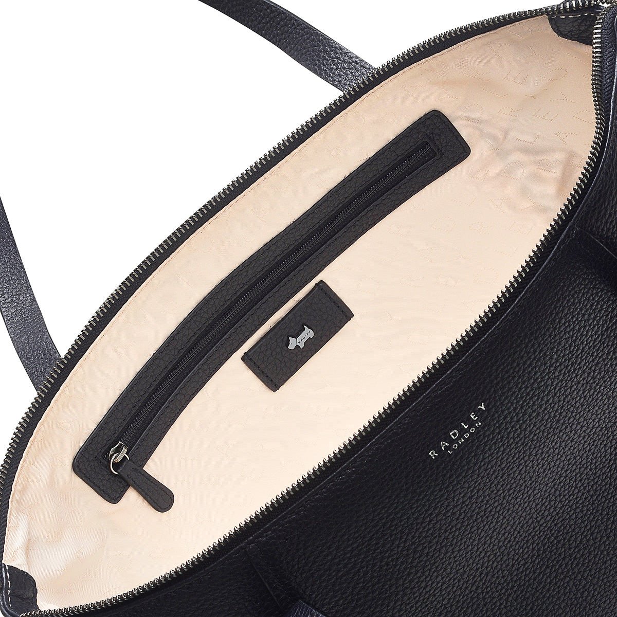 Large Ziptop Tote Black - RUTHERFORD & Co