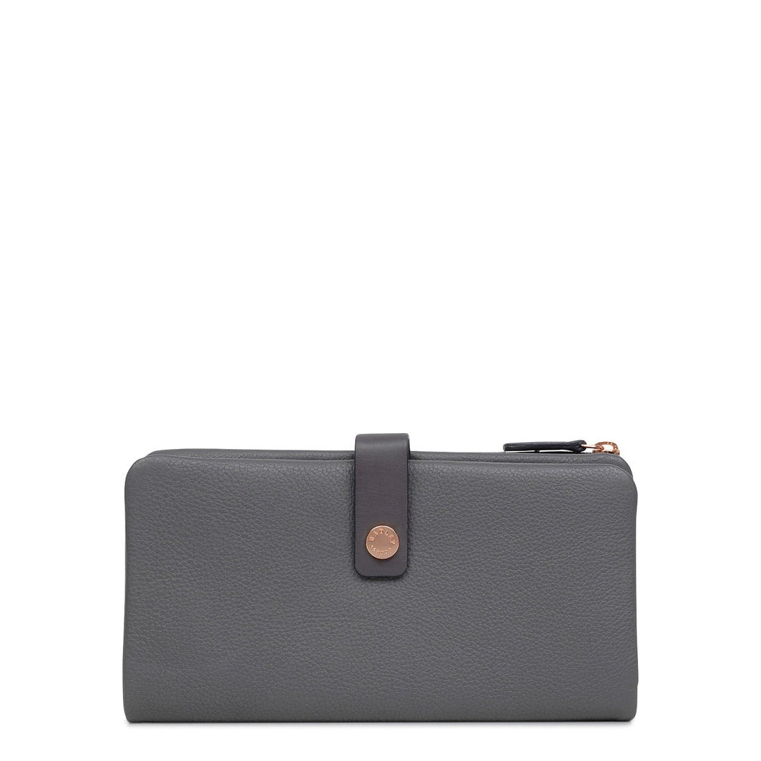 Larkswood Leather Large Bifold Wallet In Charcoal - RUTHERFORD & Co