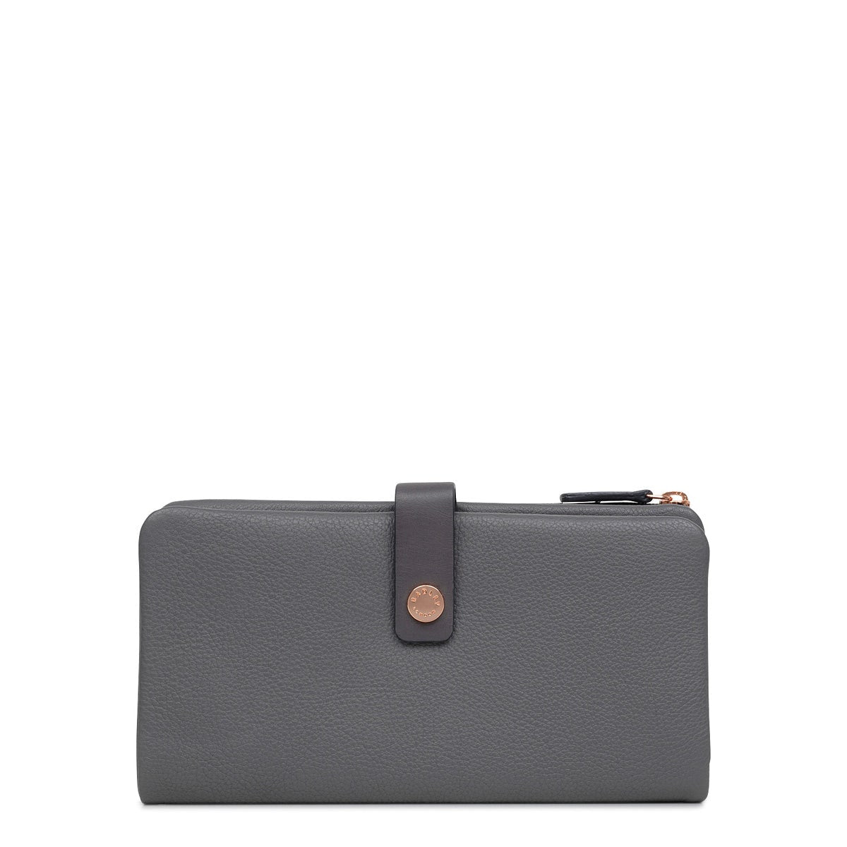 Larkswood Leather Large Bifold Wallet In Charcoal - RUTHERFORD & Co
