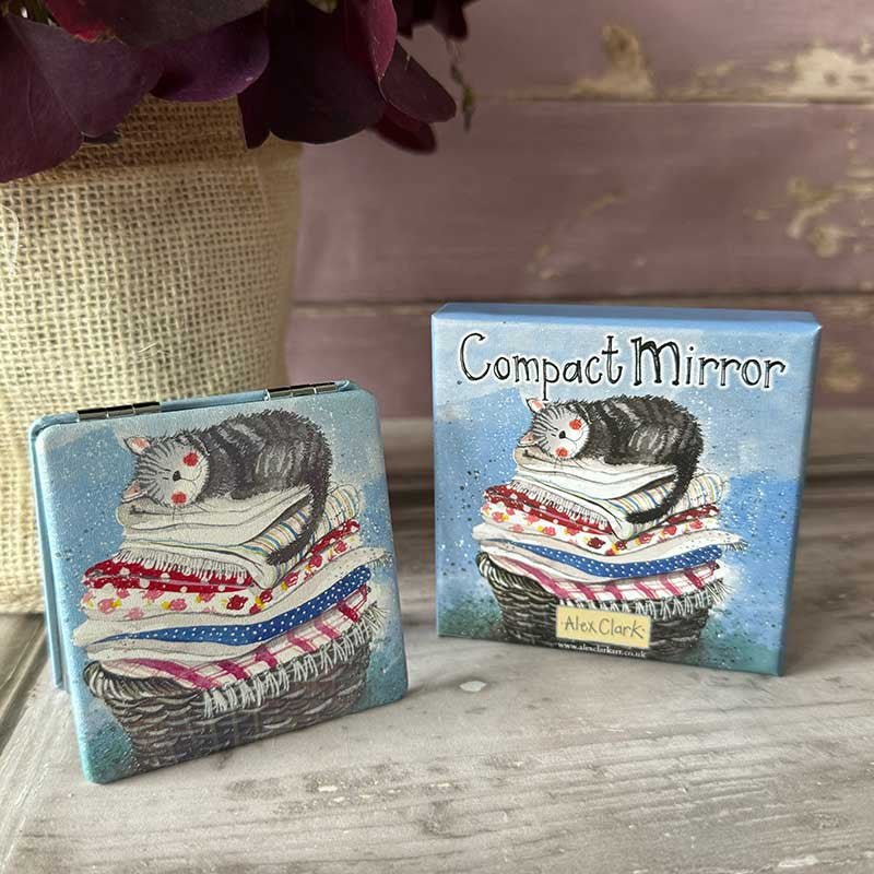 Laundry Basket Compact Mirror - RUTHERFORD & Co