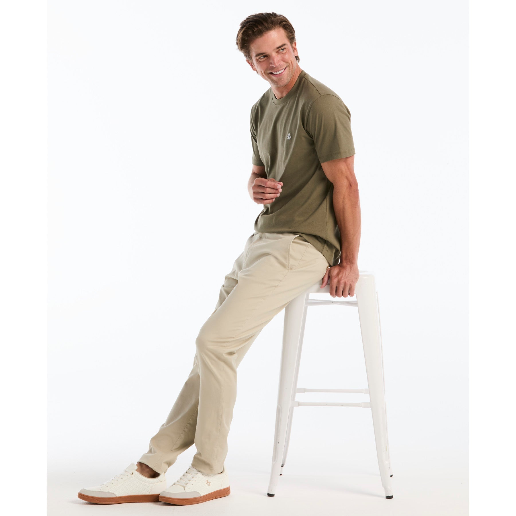 Sticker Pete Logo T-Shirt In Dusty Olive