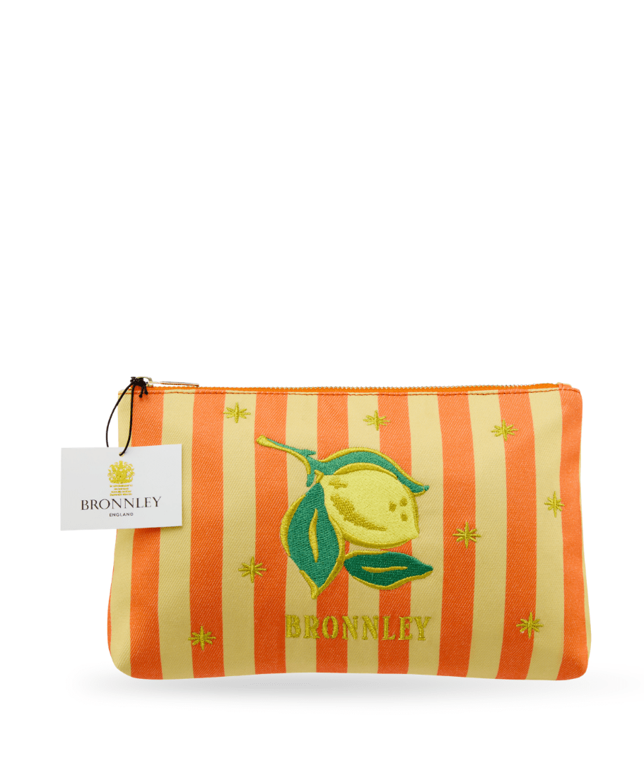 Lemon Canvas Zip Purse - RUTHERFORD & Co