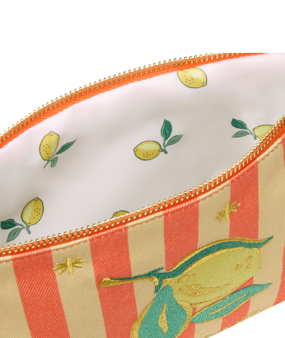 Lemon Canvas Zip Purse - RUTHERFORD & Co