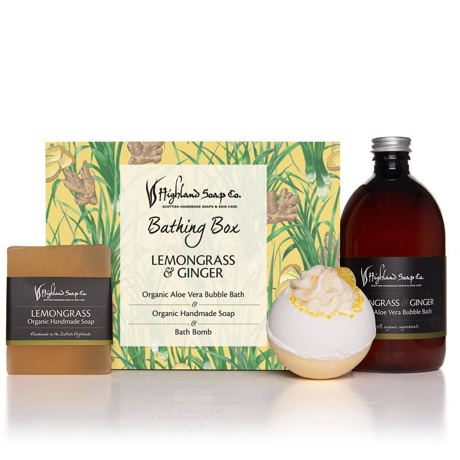 Lemongrass & Ginger Bathing Box Gift Set - RUTHERFORD & Co