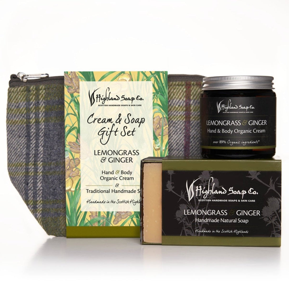 Lemongrass & Ginger Hand & Body Cream with Soap Gift Bag - RUTHERFORD & Co