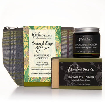 Lemongrass & Ginger Hand & Body Cream with Soap Gift Bag - RUTHERFORD & Co