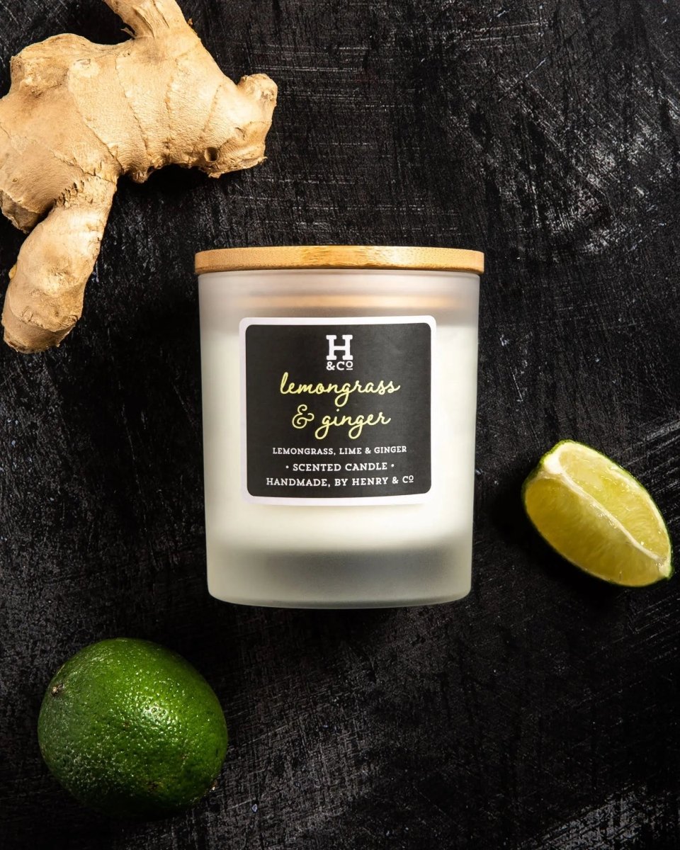 LEMONGRASS & GINGER SCENTED CANDLE - 30CL - RUTHERFORD & Co