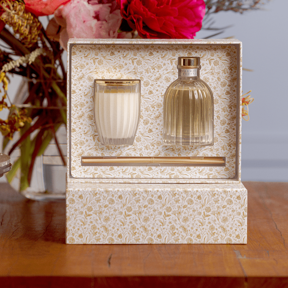 Lemongrass & Lime Mini Soy Candle & Diffuser Set - RUTHERFORD & Co