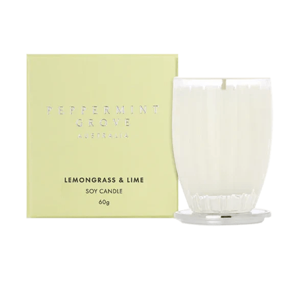 Lemongrass & Lime Soy Candle 60g - RUTHERFORD & Co