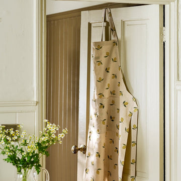 Lemons Linen Apron - RUTHERFORD & Co