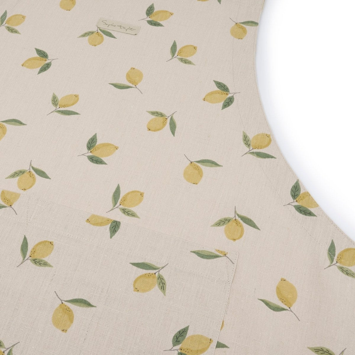 Lemons Linen Apron - RUTHERFORD & Co