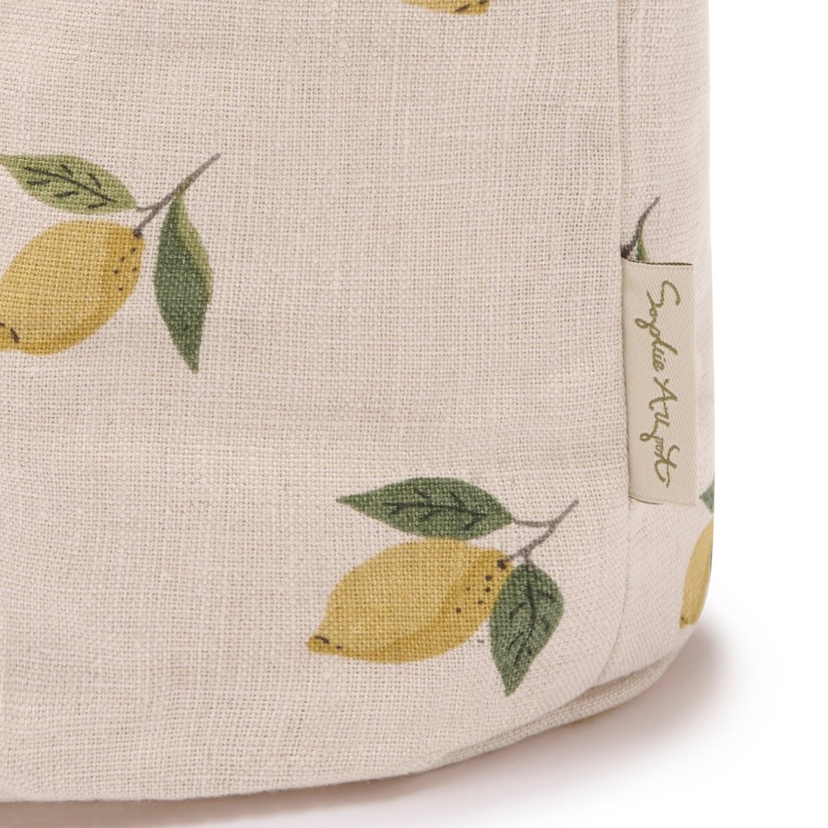 Lemons Linen Bread Baskets (Set of 2) - RUTHERFORD & Co