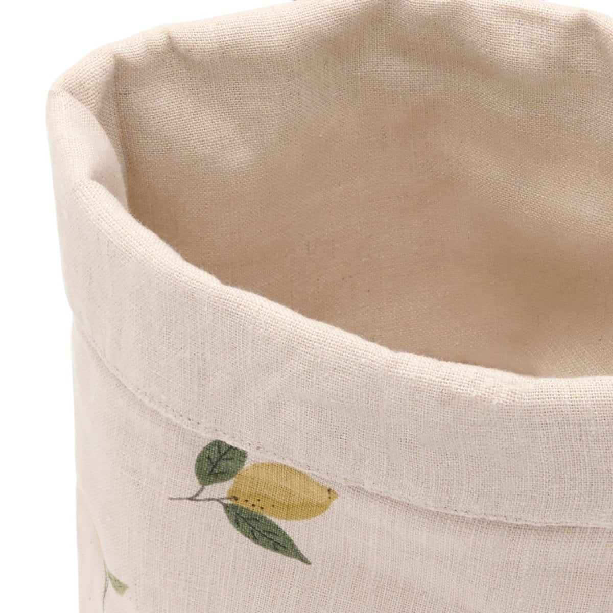 Lemons Linen Bread Baskets (Set of 2) - RUTHERFORD & Co