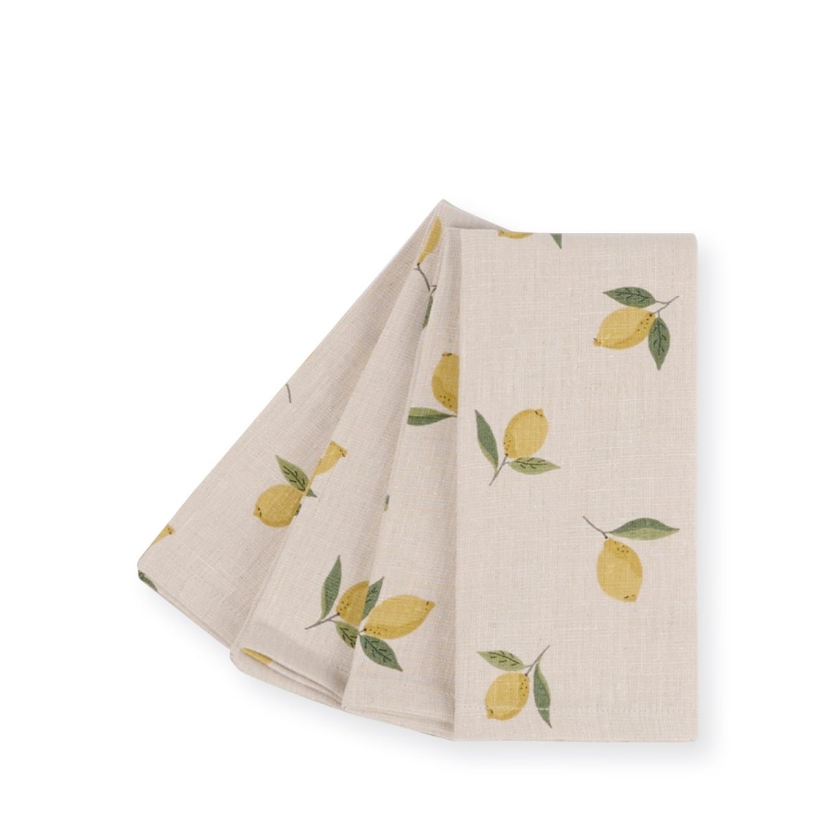 Lemons Linen Napkins (Set of 4) - RUTHERFORD & Co