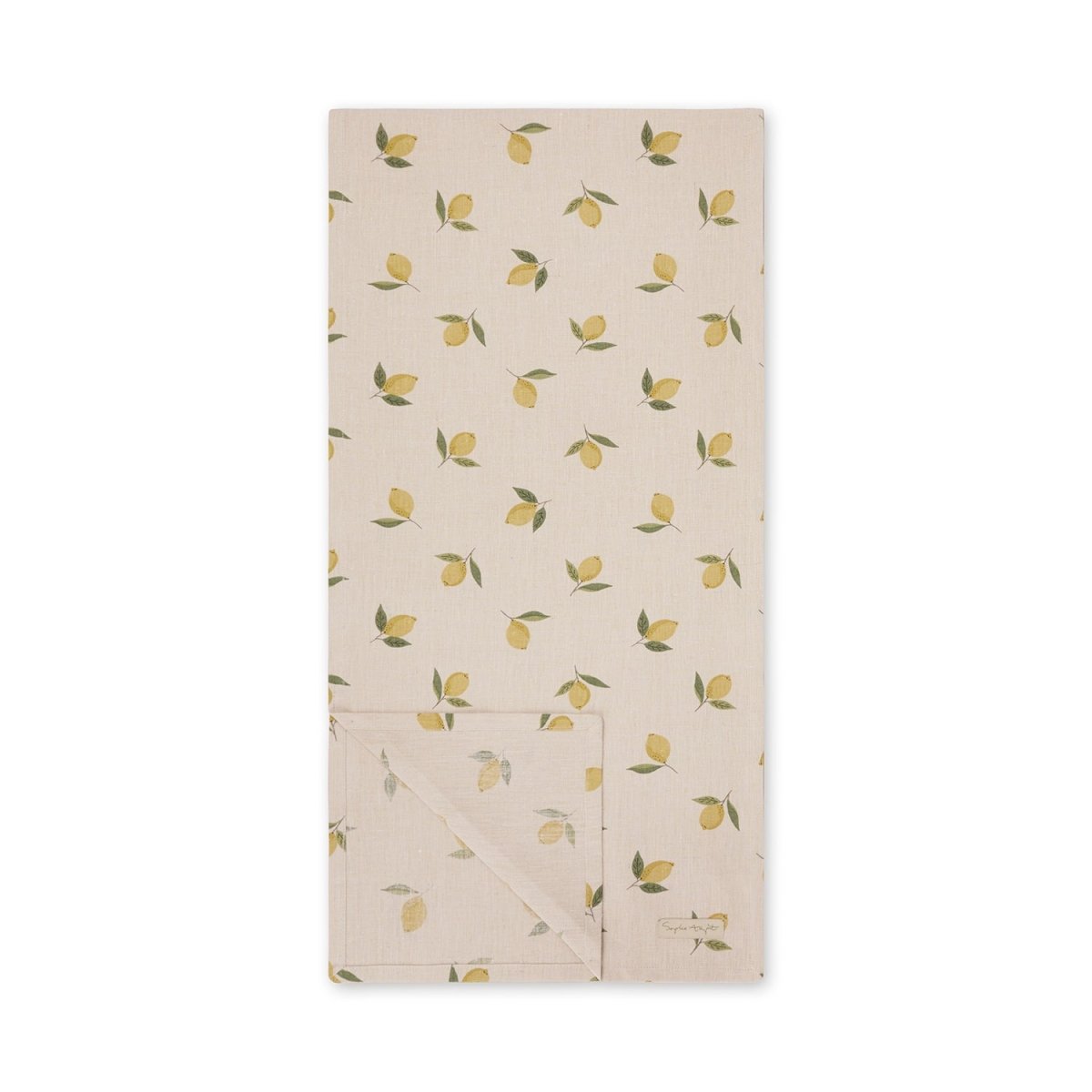 Lemons Linen Table Runner - RUTHERFORD & Co