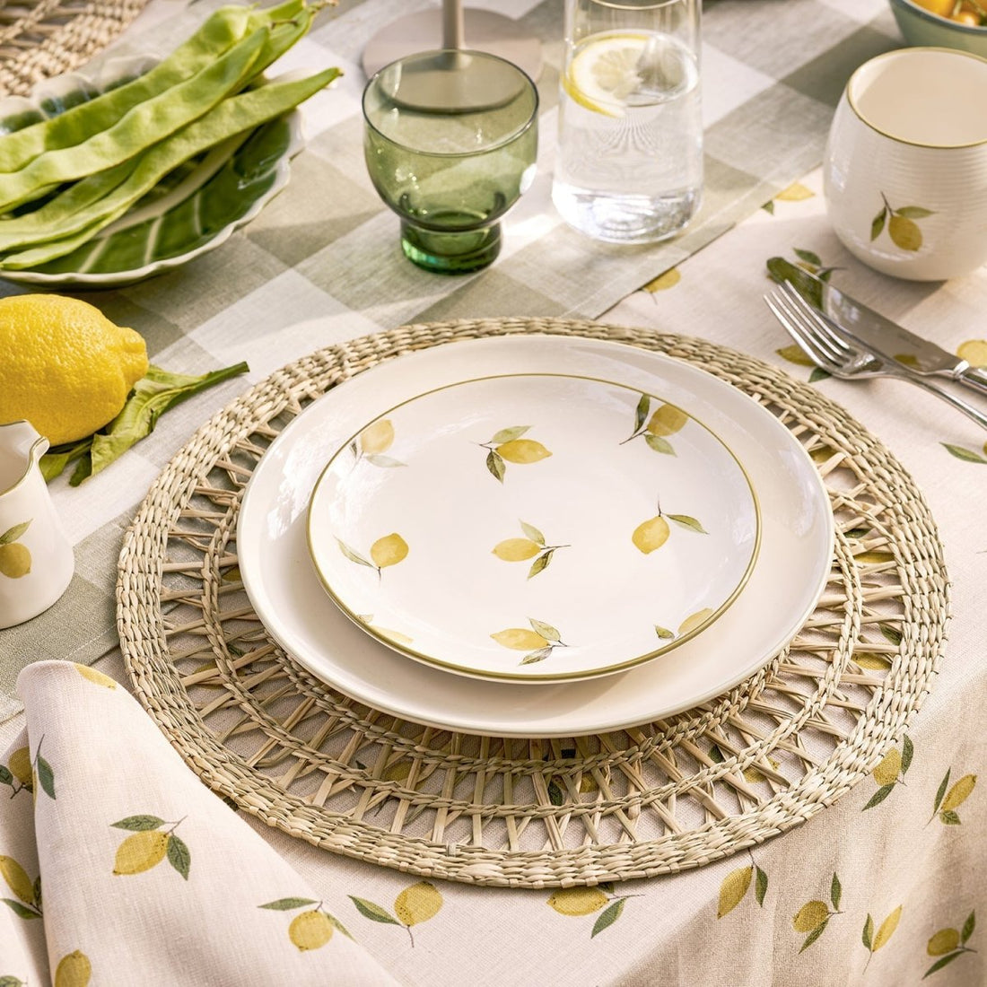 Lemons Stoneware Side Plate - RUTHERFORD & Co