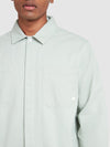 Leon Overshirt In Grove Green - RUTHERFORD & Co