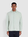 Leon Overshirt In Grove Green - RUTHERFORD & Co