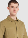 Leon Overshirt In True Khaki - RUTHERFORD & Co