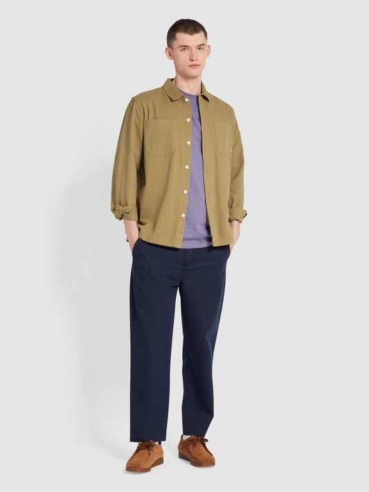 Leon Overshirt In True Khaki - RUTHERFORD & Co