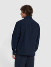 Leon Overshirt In True Navy - RUTHERFORD & Co