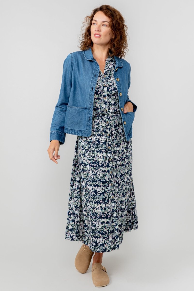 Leoni Ditsy Print Shirt Dress - RUTHERFORD & Co