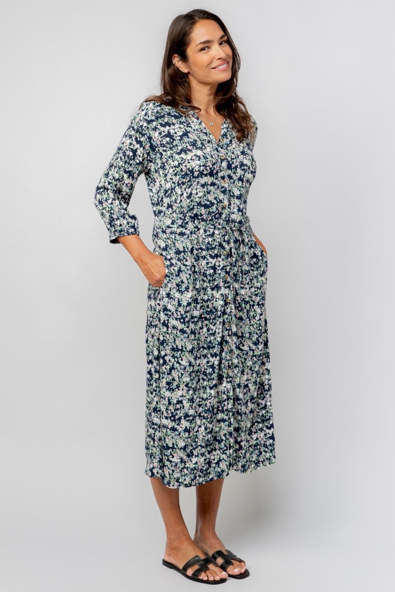Leoni Ditsy Print Shirt Dress - RUTHERFORD & Co