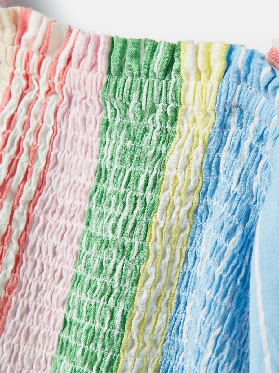Life's A Picnic Multi Stripe Woven Top - RUTHERFORD & Co