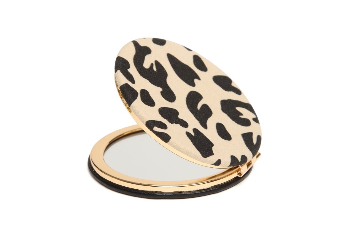Light Leopard - Round Mirror Compact - RUTHERFORD & Co