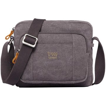 Lightweight Canvas Crossbody Bag | TRP0235 Charcoal - RUTHERFORD & Co