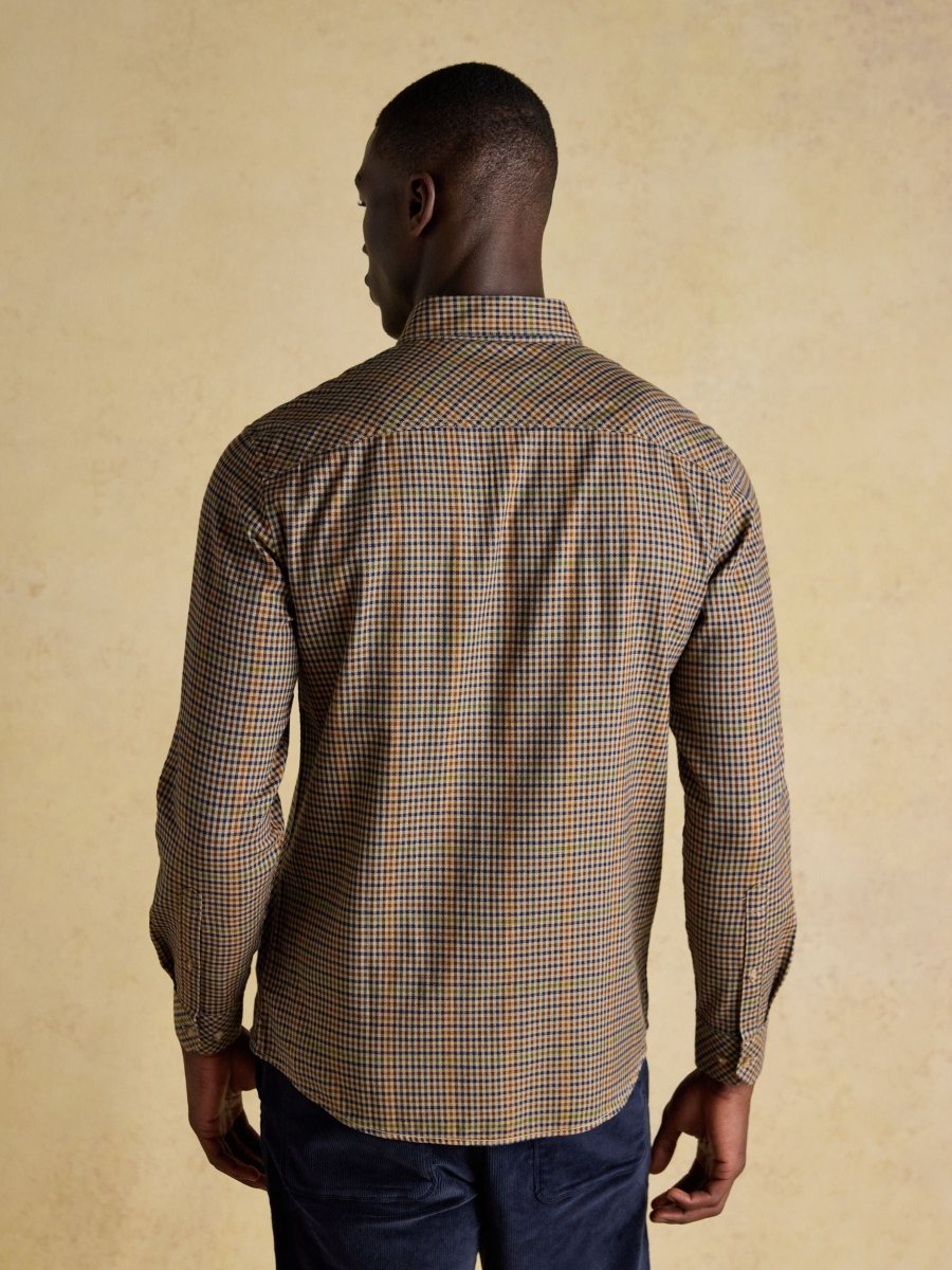 Lightweight Flannel Brown Shirt - RUTHERFORD & Co