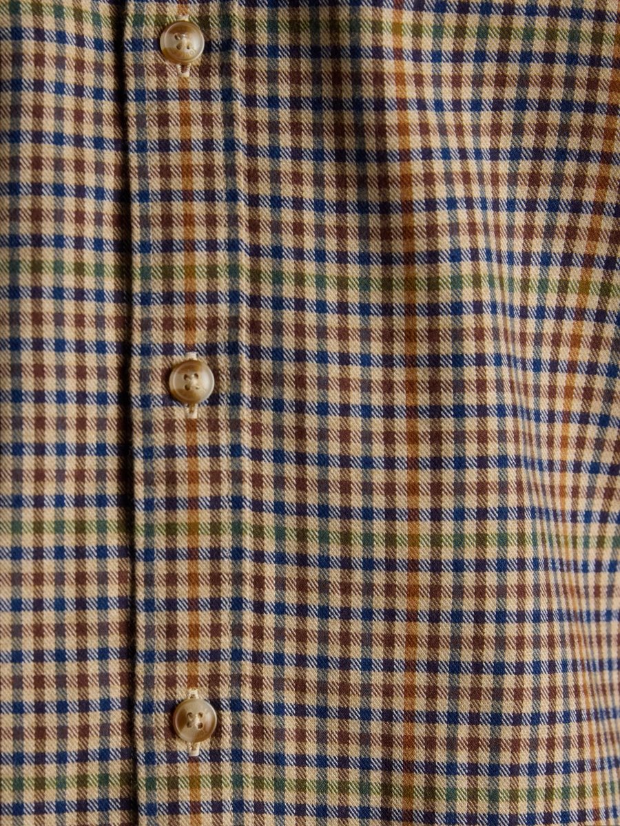 Lightweight Flannel Brown Shirt - RUTHERFORD & Co