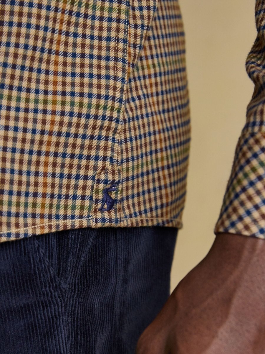 Lightweight Flannel Brown Shirt - RUTHERFORD & Co