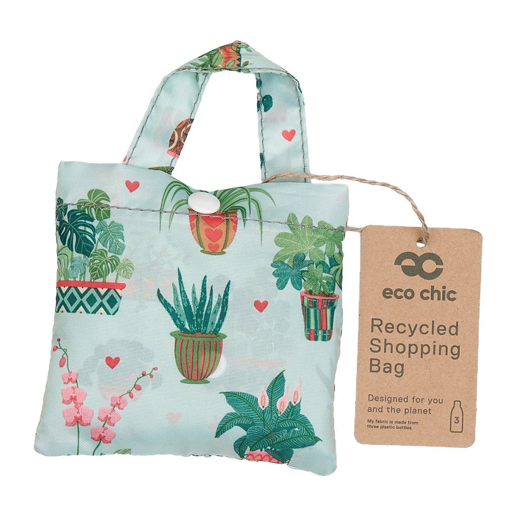 Lightweight Foldable Reusable Shopping Bag House Plant - RUTHERFORD & Co