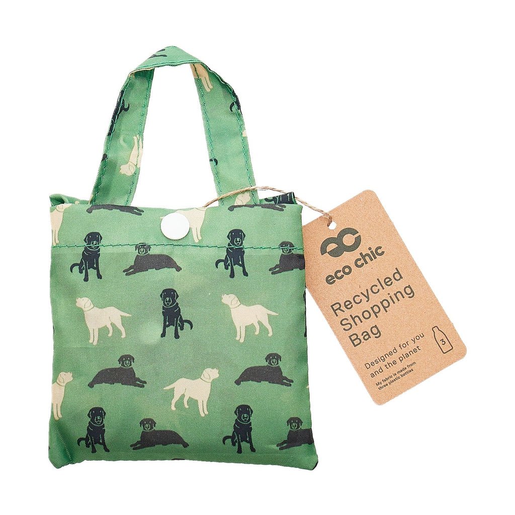 Lightweight Foldable Reusable Shopping Bag Labradors - RUTHERFORD & Co