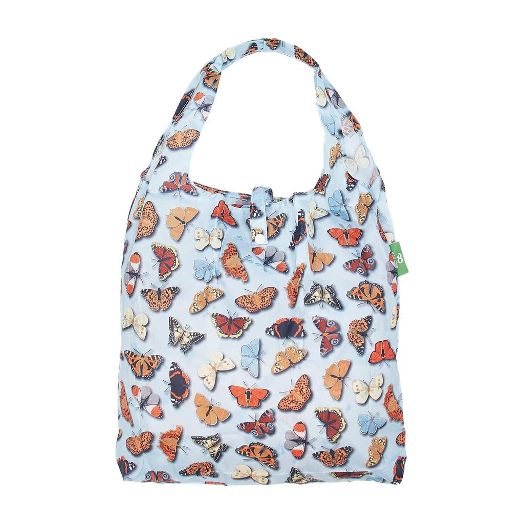 Lightweight Foldable Reusable Shopping Bag Wild Butterflies - RUTHERFORD & Co