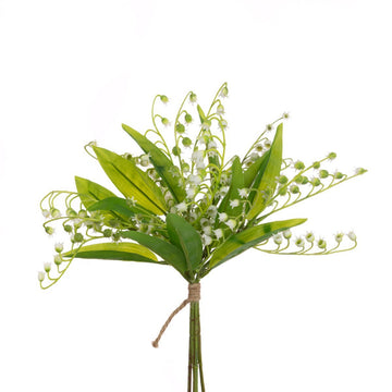 Lily Of The Valley Bundle 33cm/White - RUTHERFORD & Co