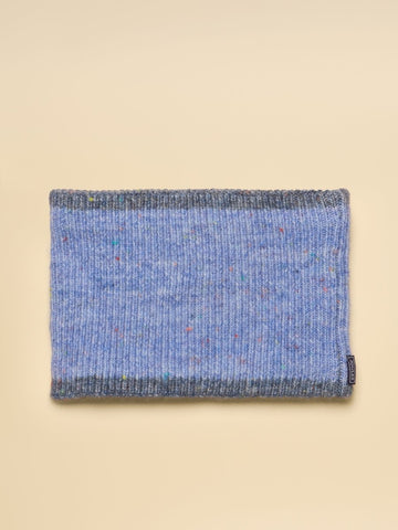 Lined Snood - Blue - RUTHERFORD & Co