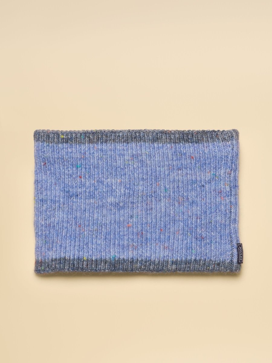 Lined Snood - Blue - RUTHERFORD & Co