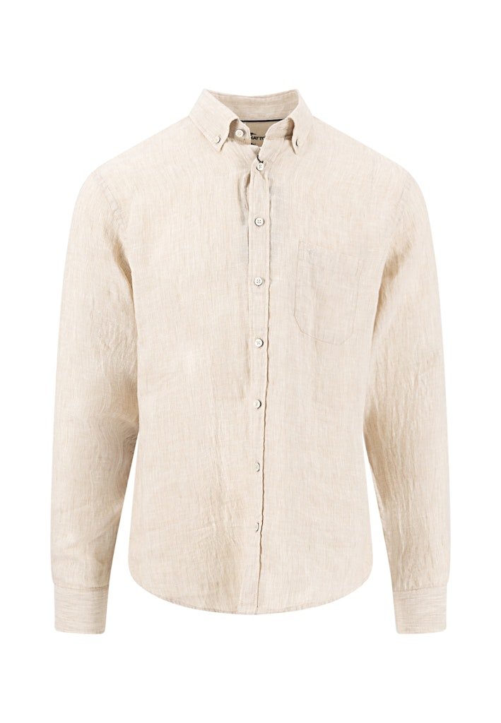 Linen Stripe, B.D., 1/1 Sand - RUTHERFORD & Co
