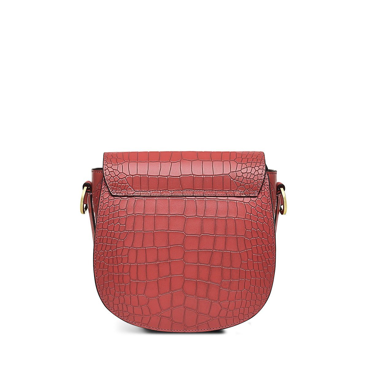 LIVERPOOL STREET 2.0 - FAUX CROC Medium Flapover Cross Body - RUTHERFORD & Co