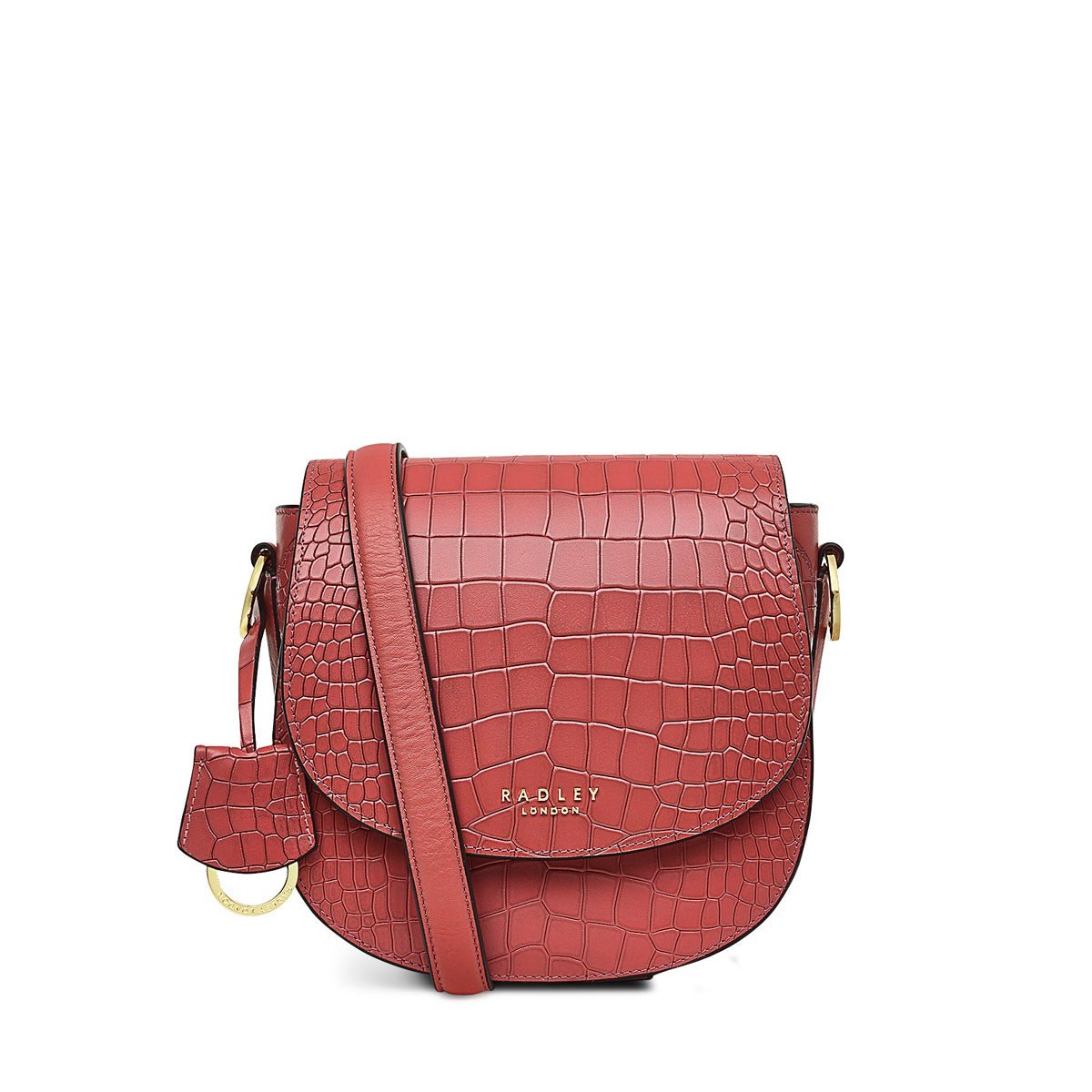 LIVERPOOL STREET 2.0 - FAUX CROC Medium Flapover Cross Body - RUTHERFORD & Co