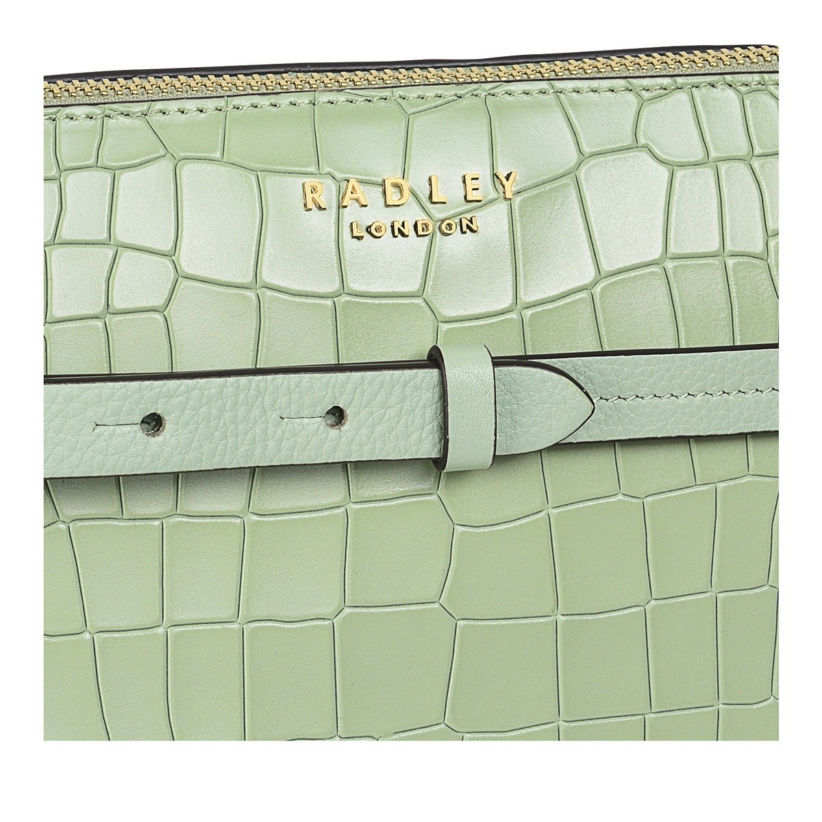 LIVERPOOL STREET 2.0 - FAUX CROC Medium Zip - Top Cross Body - RUTHERFORD & Co