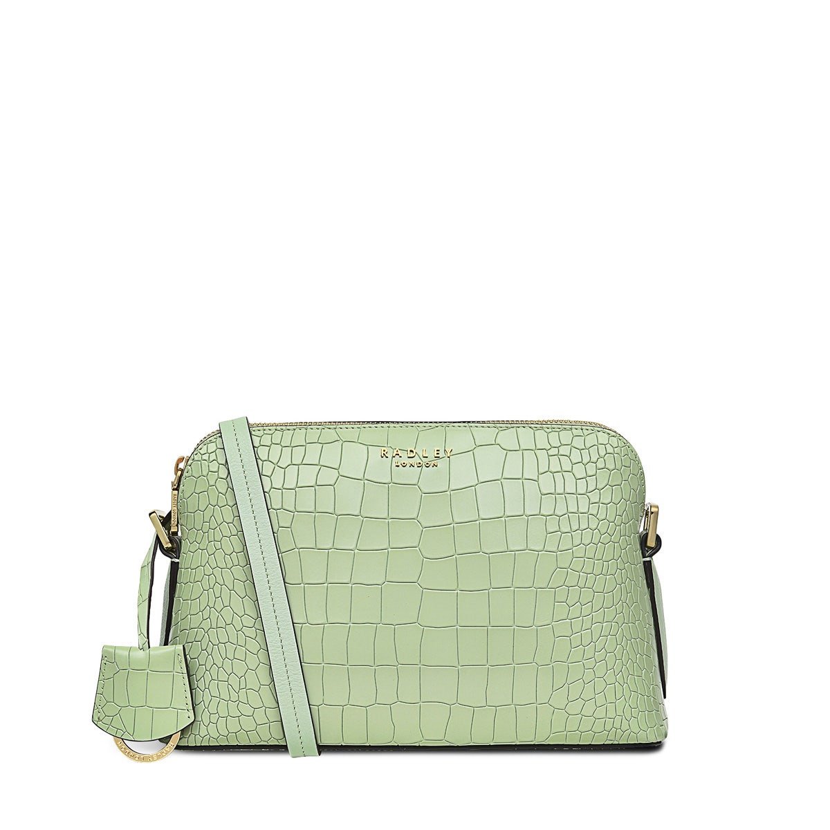 LIVERPOOL STREET 2.0 - FAUX CROC Medium Zip - Top Cross Body - RUTHERFORD & Co