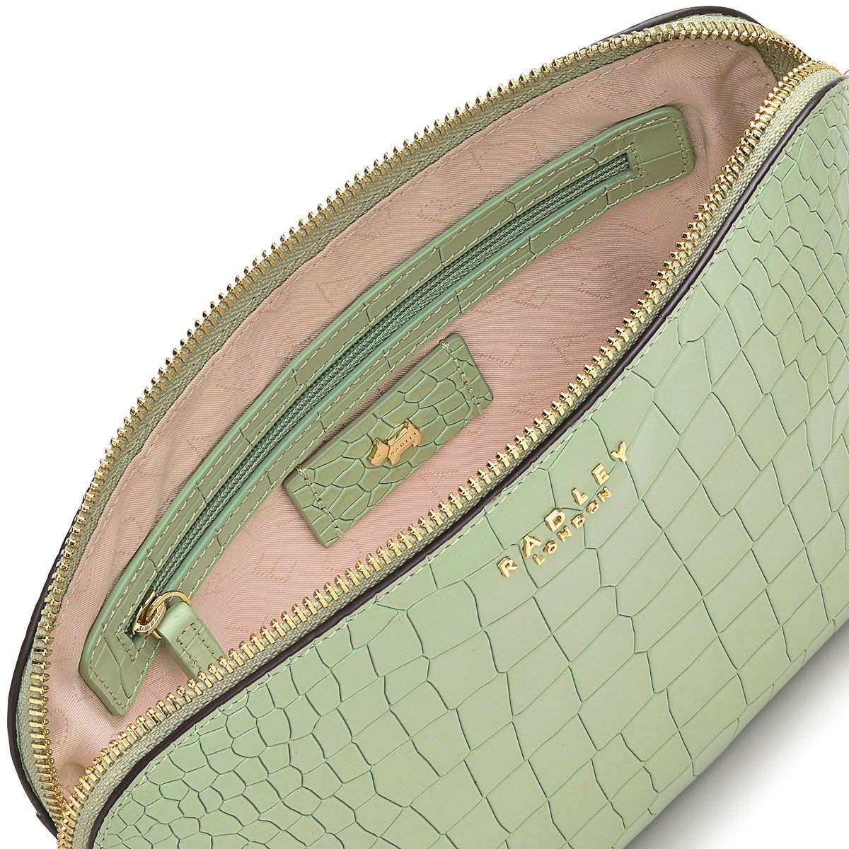 LIVERPOOL STREET 2.0 - FAUX CROC Medium Zip - Top Cross Body - RUTHERFORD & Co